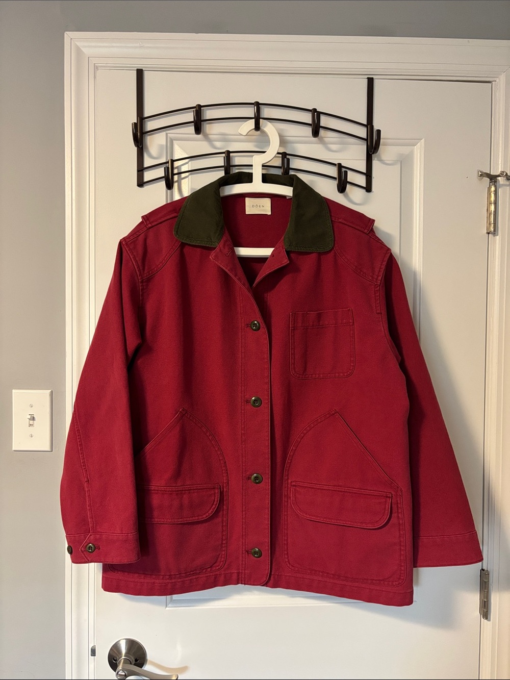 DOEN Pacual Jacket in Washed Crimson